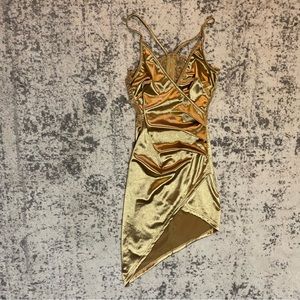 NWT! Fashion Nova Satin Wrap Dress